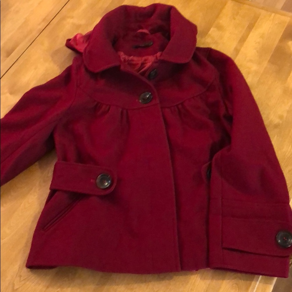 Brand new never worn Red wool coat